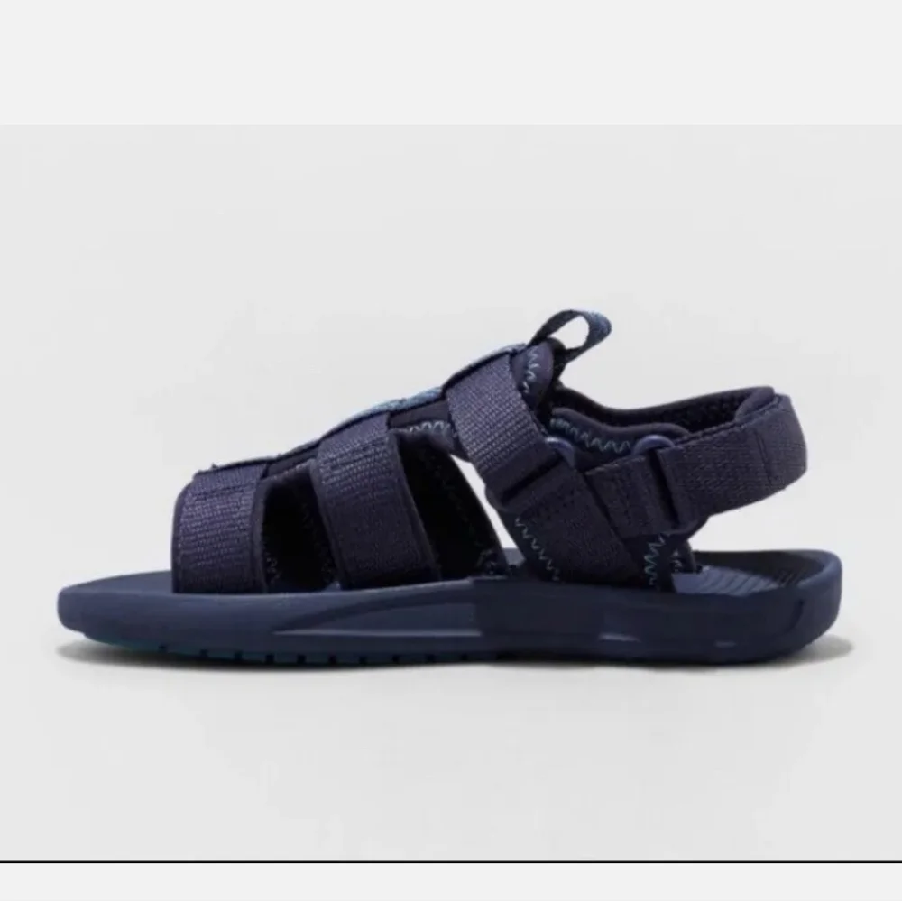 All In Motion Boys' Ankle Strap Lumi Sandals Blue